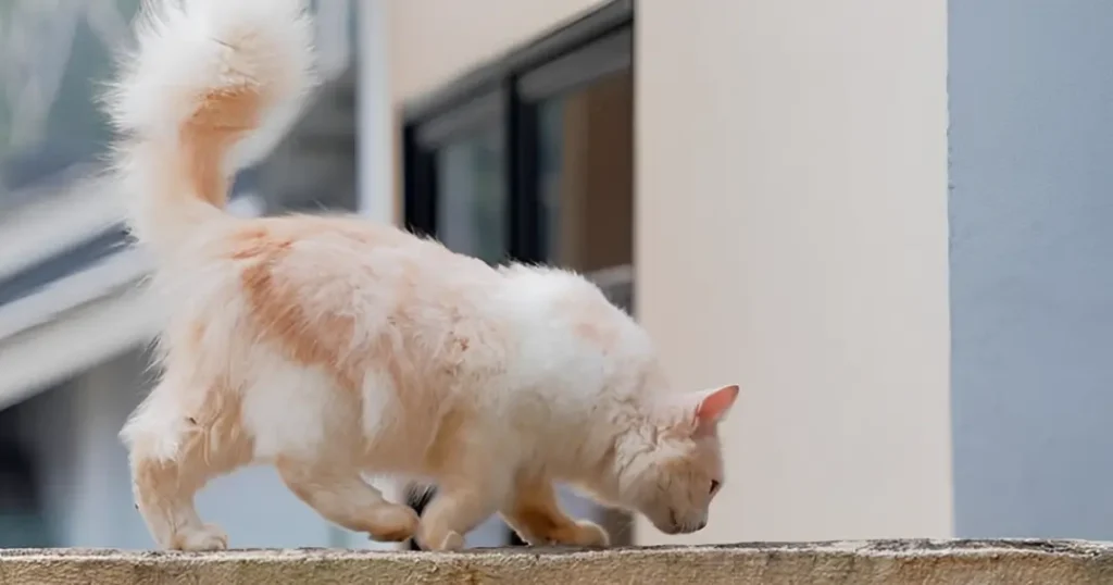 why do cats tails puff up

